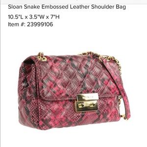 New MK Snake Embossed Bag Retails$ 348